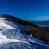 天空の雪原歩き