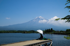 魚信（あたり）を待つ
