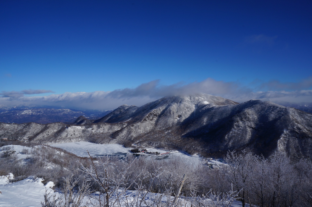 赤城山を望む