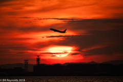 炎に燃える空