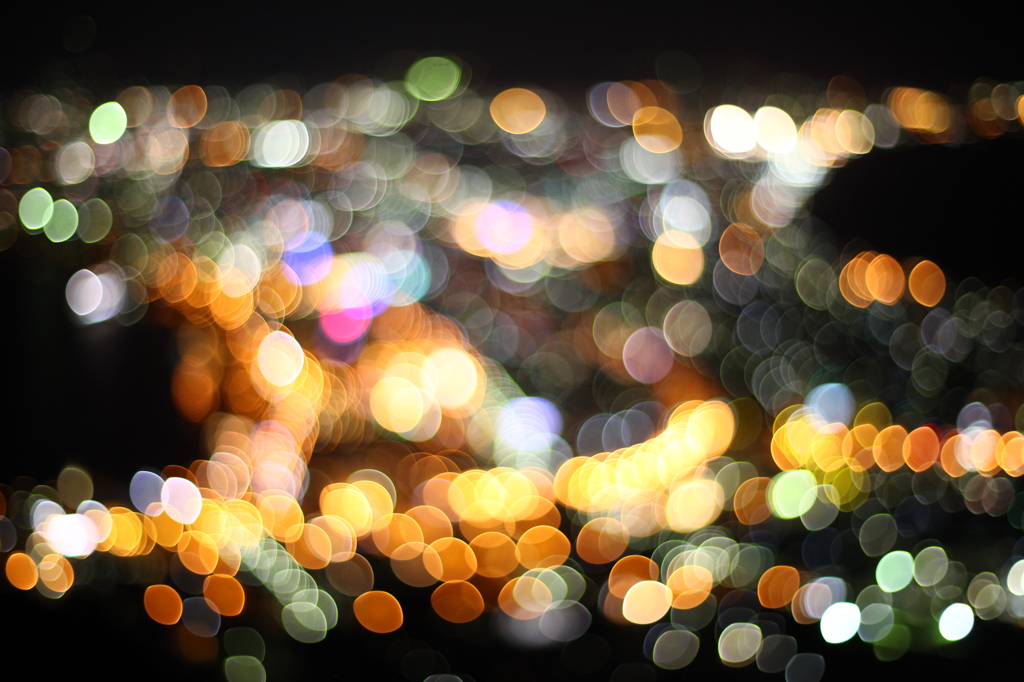 "Bokeh composition" Hakodate night view