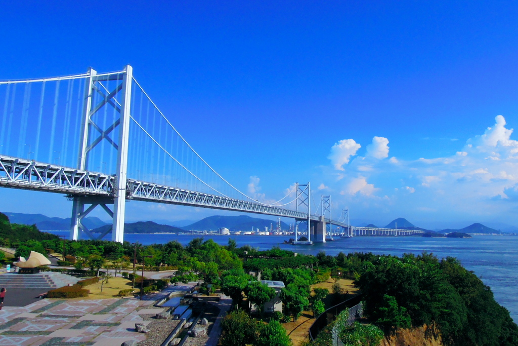 真夏の瀬戸大橋