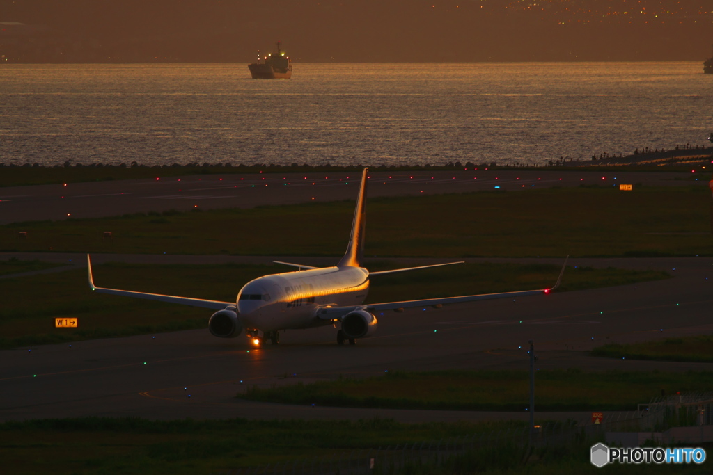 夕日反射が良い感じ
