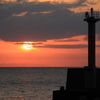 越前海岸の夕日