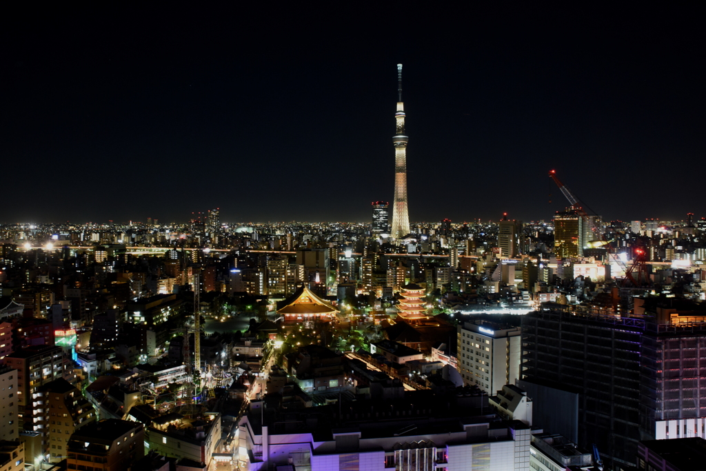 浅草夜景