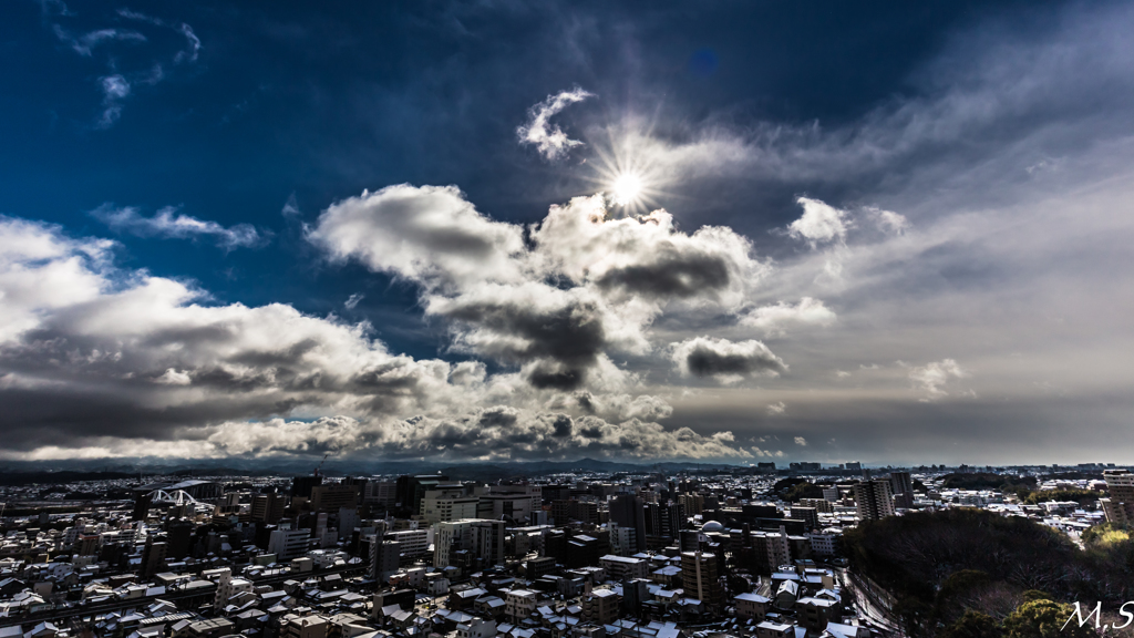 寒波の空