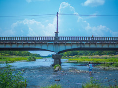 夏の加茂大橋