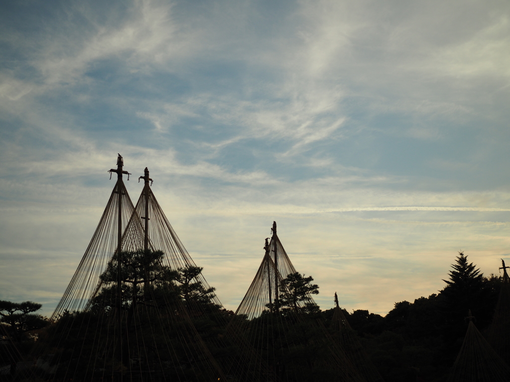 夕刻の白鳥庭園