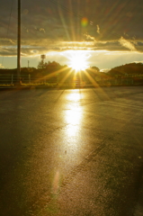 雨上がりの帰り道