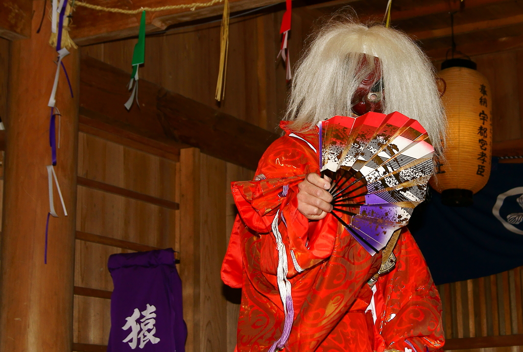津野山古式神楽～白皇神社　猿田彦①
