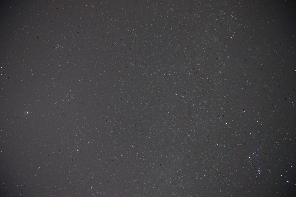 オリオン座流星群の夜