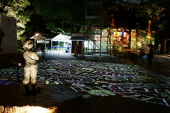 五台山　竹林寺　光の切り絵②