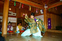 津野山古式神楽～白皇神社　花米