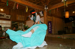 津野山古式神楽～白皇神社　鬼神退治①