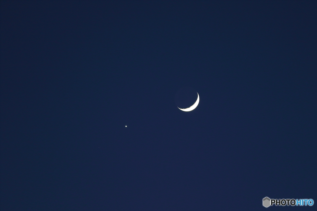 金星と月