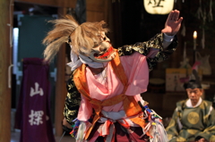 津野山古式神楽～諏訪神社　山探し④
