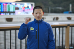 第39回全日本新人王争覇戦競走　完全勝利のＪＲＡの高杉史麒騎手