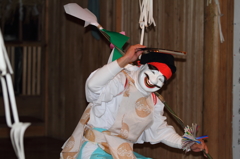 津野山古式神楽～諏訪神社　恵比寿舞①