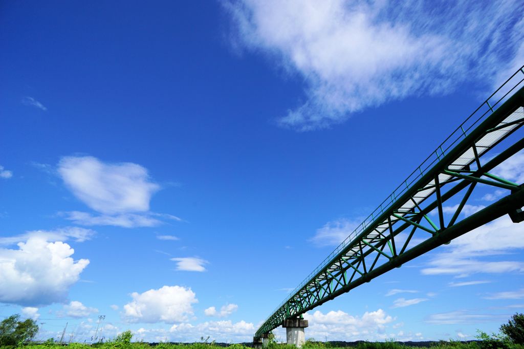 水道橋昼景色。