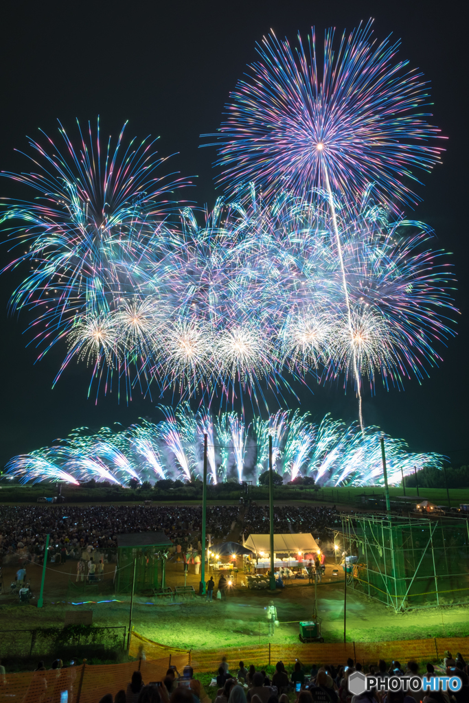 鬼怒川に咲いた大輪の朝顔
