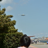 撮る人撮られる飛行機