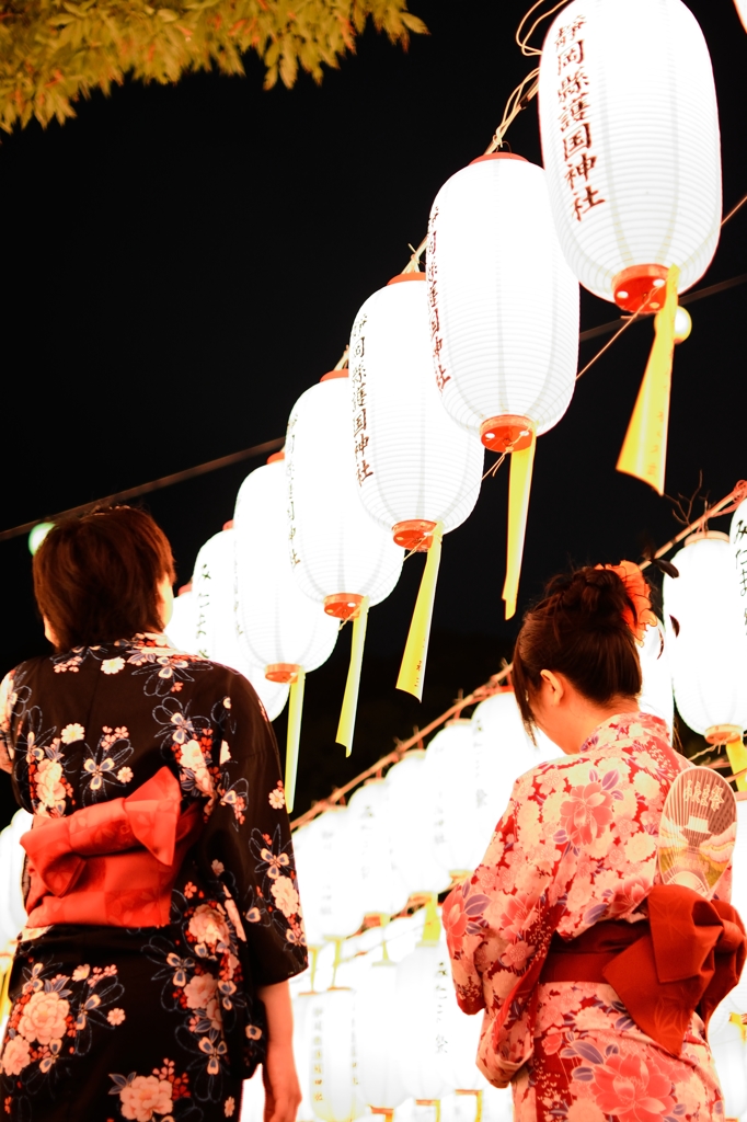 提灯の明かり