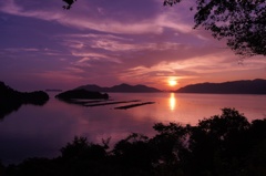 下松の夕日