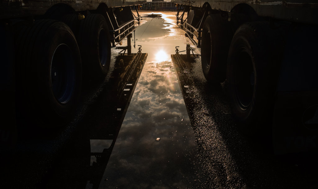 雨上がりの空に