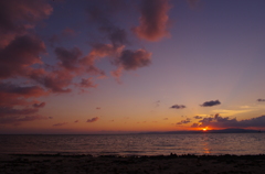 竹富島の夕日②