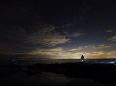 anglers in the darkness