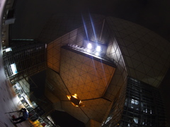 under the triangle