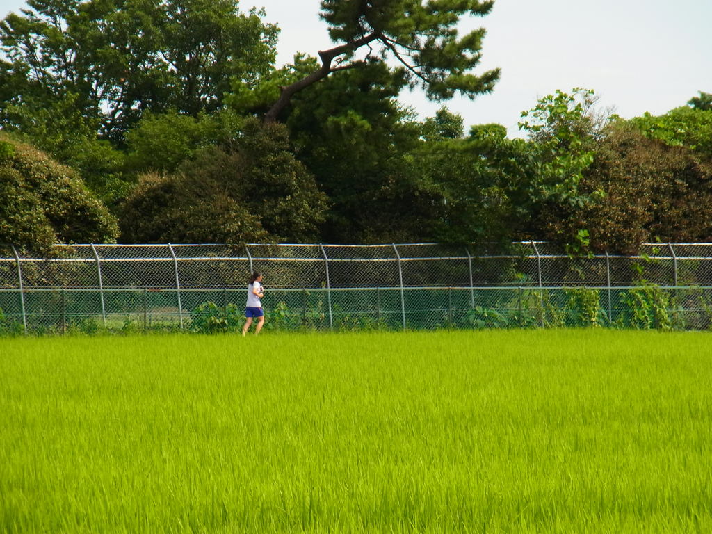 走る少女