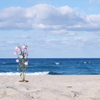 海と花