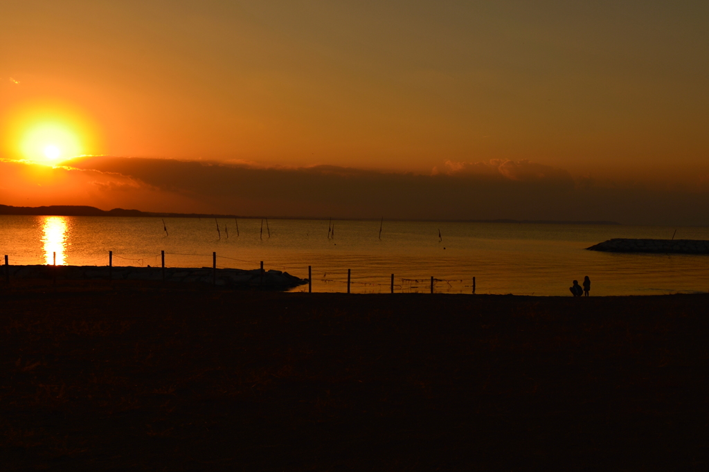 天王崎の夕日２