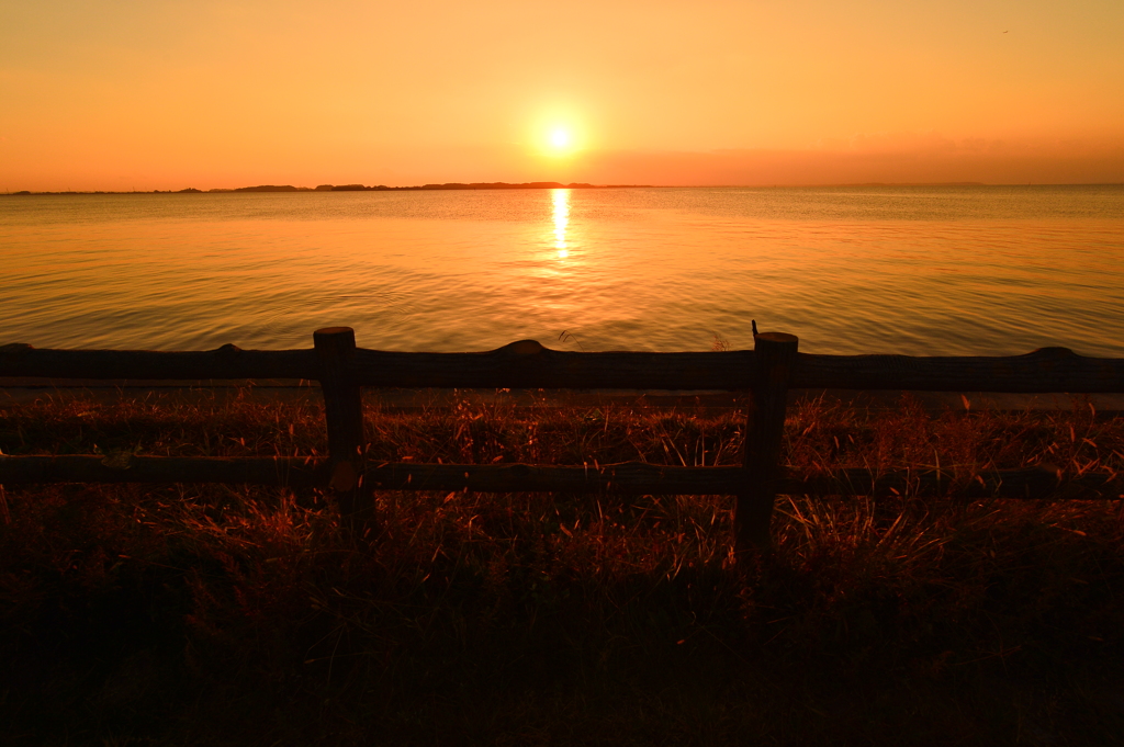 天王崎の夕日１