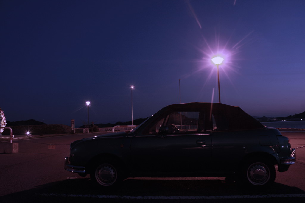 夜の宇野港　