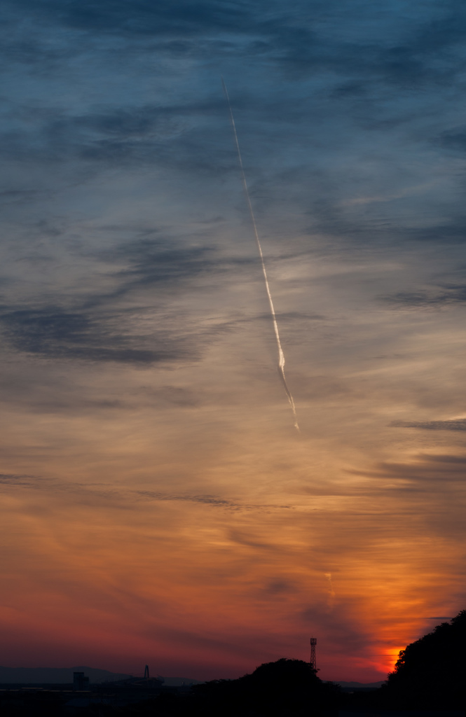 北九州空港の夜明け