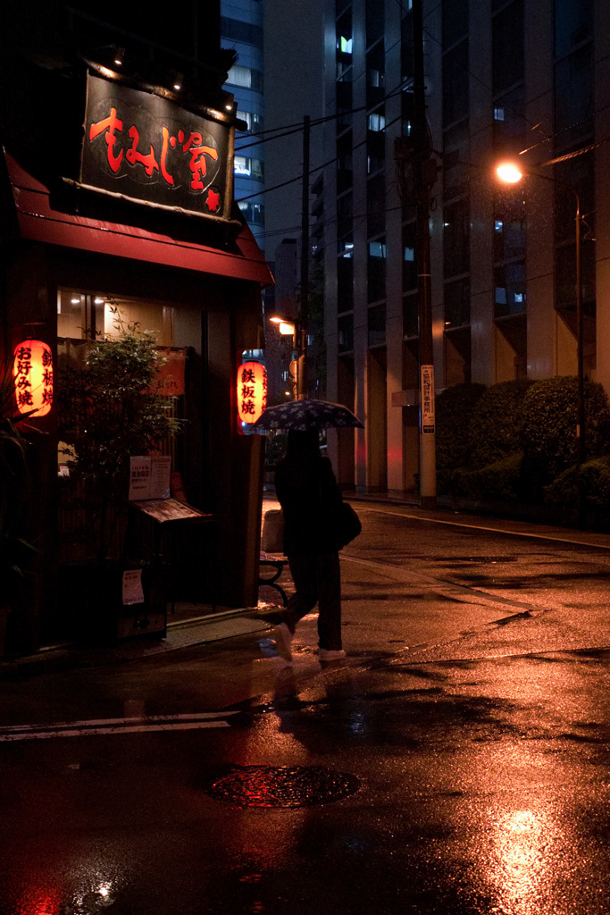 夜雨街景