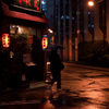 夜雨街景