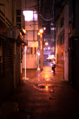 夜雨街景