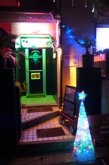 夜のクリスマスツリー