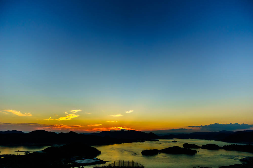白滝山の夕焼け