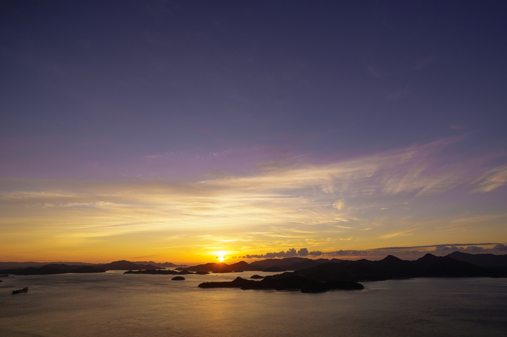 筆影山 日の出