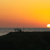 経島の夕景