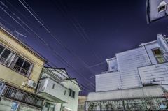 東京、近所今宵の星空