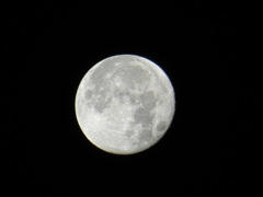 月食の翌日のお月様