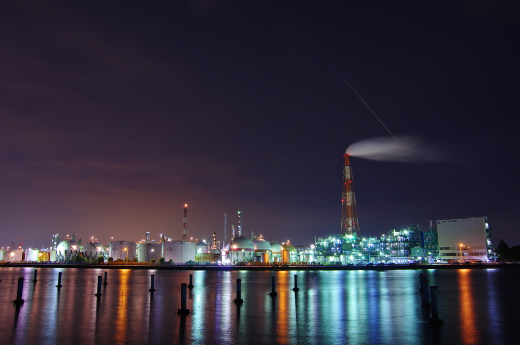 Night of factory