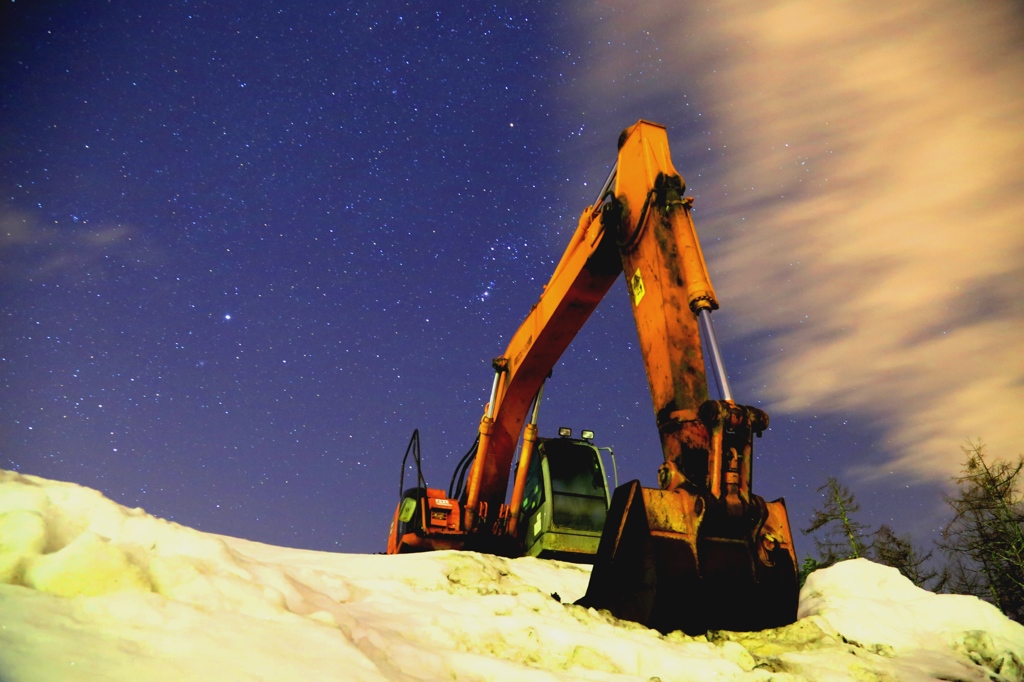 雪国の星空