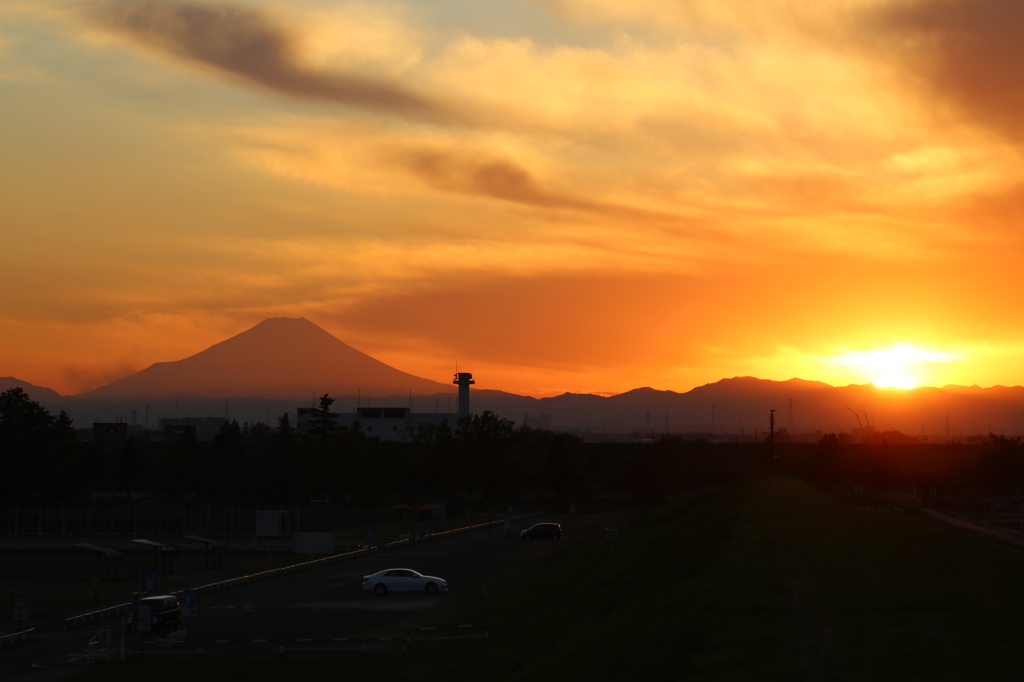 荒川からの富士②