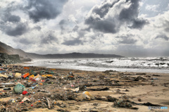 ゴミが…日本海